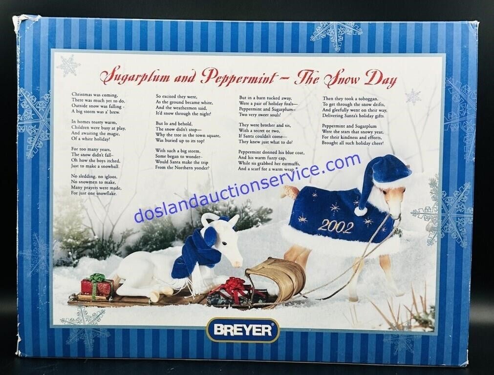 Holiday Horse 2002 - Sugarplum and Peppermint | BreyerHorseRef